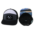 Prospecting Hat, Flat Bill, Snapback Hat, Black, Charcoal, White, Mens Hat, Womens Hat, Main Picture