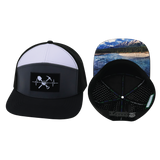 Prospecting Hat, Flat Bill, Snapback Hat, Black, Charcoal, White, Mens Hat, Womens Hat, Main Picture