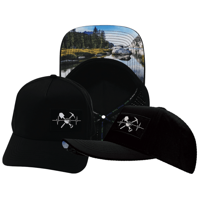 Prospecting Hat, Trucker Hat, Snapback Hat, Black, Mens Hat, Womens Hat, Main Picture 