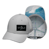 Surf Hat, Athletiic Fit,  Airmesh, Snapback Hat, Gray, Mens Hat, Womens Hat, Main Picture