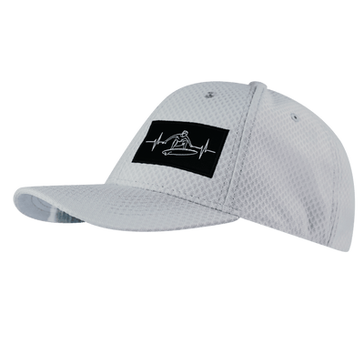 Surf Hat, Athletiic Fit,  Airmesh, Snapback Hat, Gray, Mens Hat, Womens Hat, Side Picture