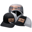 Surf Hat, Baseball Hat, Snapback Hat, Charcoal, Gray, Mens Hat, Womens Hat, Main Picture