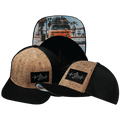 Surf Hat - Baseball Hat Fit - Cork - Black - Trucker Mesh