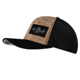 Surf Hat, Baseball Hat, Snapback Hat, Cork, Black, Mens Hat, Womens Hat, Side Picture