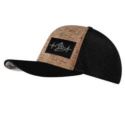 Surf Hat, Baseball Hat, Snapback Hat, Cork, Black, Mens Hat, Womens Hat, Side Picture