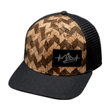 Surf Hat, Baseball Hat, Snapback Hat, Cork, Charcoal Gray, Mens Hat, Womens Hat, Frront Picture