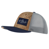 Surf Hat, Baseball Hat, Snapback Hat, Cork, Heather Navy, Gray, Mens Hat, Womens Hat, Side Picture