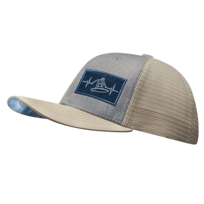 Surf Hat, Baseball Hat, Snapback Hat, Cream, Gray, Mens Hat, Womens Hat, Side Picture