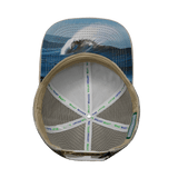 Surf Hat, Baseball Hat, Snapback Hat, Cream, Gray, Mens Hat, Womens Hat, Underbill Picture