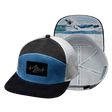 Surf Hat, Flat Bill, Snapback Hat, Corduroy, Charcoal, Light Blue, White, Mens Hat, Womens Hat, Main Picture 