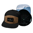 Surf Hat, Flat Bill, Snapback Hat, Cork, Black, Mens Hat, Womens Hat, Main Picture