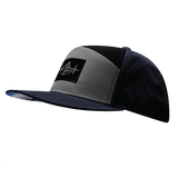 Surf Hat, Flat Bill, Snapback Hat, Navy, Gray, Black, Mens Hat, Womens Hat, Side Picture