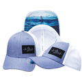 Surf Hat - Low Profile - Light Blue / White - Laser Mesh