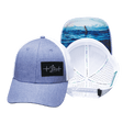 Surf Hat, Low Profile, Snapback Hat, Light Blue, White, Mens Hat, Womens Hat, Main Picture 