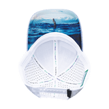 Surf Hat, Low Profile, Snapback Hat, Light Blue, White, Mens Hat, Womens Hat, Underbill Picture 