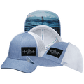 Surf Hat - Low Profile - Light Blue / White - Trucker Mesh