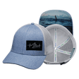Surf Hat, Low Profile, Snapback Hat, Light Blue, White, Mens Hat, Womens Hat, Main Picture 
