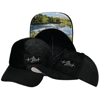 Surf Hat Trucker Hat — Quilted Velvet, Trucker Mesh