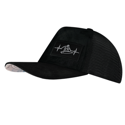 Surf Hat, Trucker Hat, Snapback Hat, Black, Mens Hat, Womens Hat, Side Picture