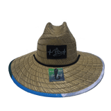 Surf Straw, Sun Hat, Wave, Mens Straw Hat, Womens Straw Hat, Front Picture