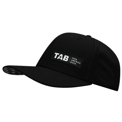 TAB Hat, Baseball Hat Fit, Snapback Hat, Black, Mens Hat, Womens Hat, Side Picture