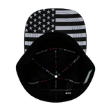 TAB Hat, Flat Bill, Snapback Hat, Black, White, Mens Hat, Womens Hat, Underbill Picture