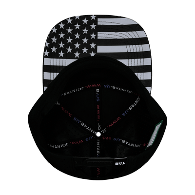 TAB Hat, Flat Bill, Snapback Hat, Black, White, Mens Hat, Womens Hat, Underbill Picture