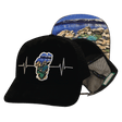 Tahoe Hat, Baseball Hat, Snapback Hat, Suede, Black, Sand Harbor, Mens Hat, Womens Hat, Main Picture