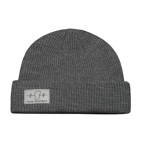 Tahoe Beanie, Cuffed Beanie, Gray, Mens Beanie, Womens Beanie, Front Picture