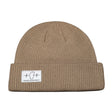 Tahoe Beanie, Cuffed Beanie, Tan, Mens Beanie, Womens Beanie, Front Picture