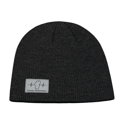 Tahoe Beanie — No Cuff, Charcoal