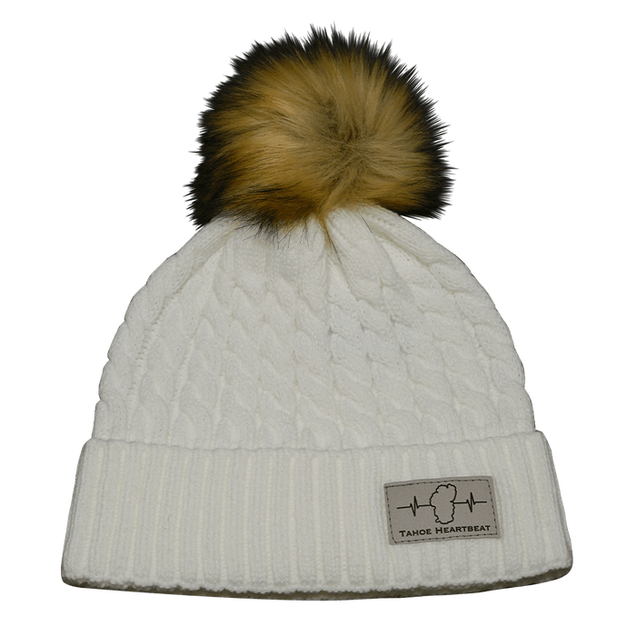 Tahoe Beanie - Pom - White