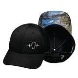 Tahoe Hat, Athletiic Fit,  Airmesh, Snapback Hat, Black, Mens Hat, Womens Hat, Main Picture