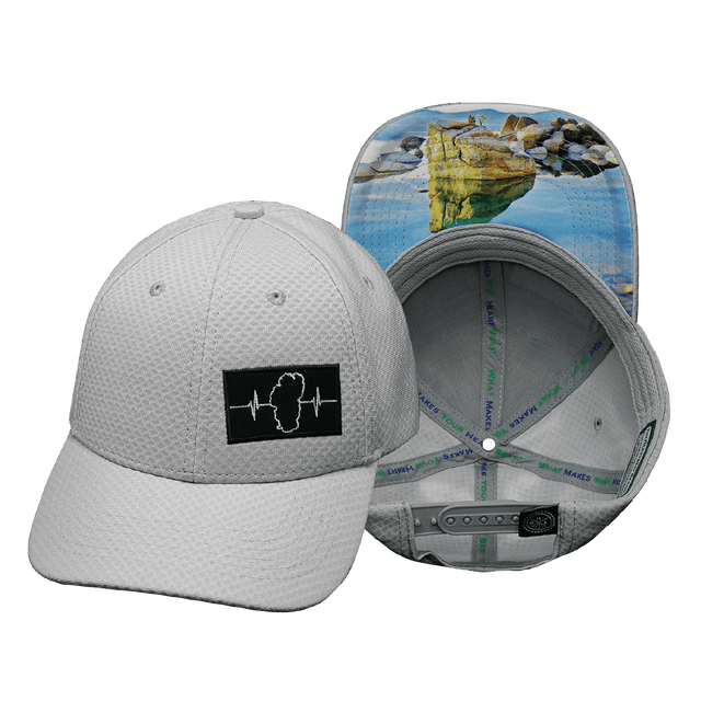 Tahoe Hat, Athletiic Fit,  Airmesh, Snapback Hat, Gray, Mens Hat, Womens Hat, Main Picture