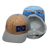 Tahoe Hat, Baseball Hat, Snapback Hat, Cork, Heather Gray, Gray, Mens Hat, Womens Hat, Main Picture