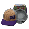 Tahoe Hat - Baseball Hat Fit - Cork - Purple / Gray - Trucker Mesh