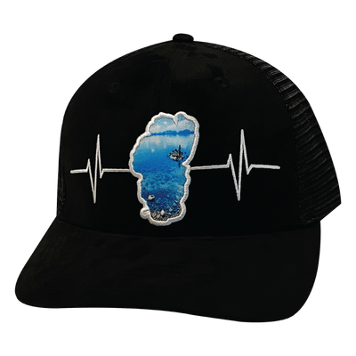 Tahoe Hat, Baseball Hat, Snapback Hat, Suede, Black, Glass, Mens Hat, Womens Hat, Front Picture