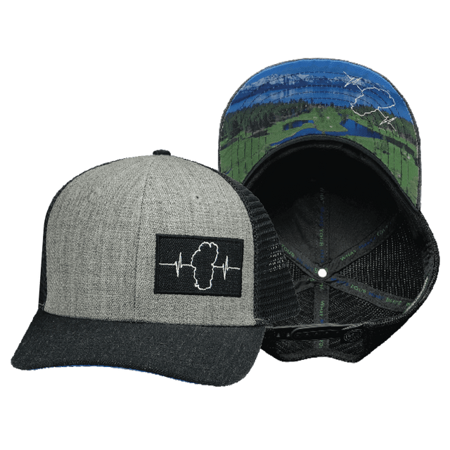 Tahoe Hat, Baseball Hat, Snapback Hat, Heather Charcoal, Gray, Mens Hat, Womens Hat, Main Picture