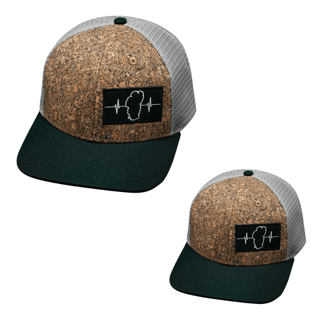 Tahoe Hat Bundle, Baseball Hat, Snapback Hat, Cork, Green, Gray, Mens Hat, Womens Hat, Front Picture