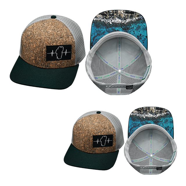 Tahoe Hat Bundle, Baseball Hat, Snapback Hat, Cork, Green, Gray, Mens Hat, Womens Hat, Main Picture