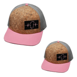 Tahoe Hat Bundle, Baseball Hat, Snapback Hat, Cork, Pink, Gray, Mens Hat, Womens Hat, Front Picture