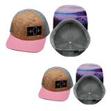 Tahoe Hat Bundle, Baseball Hat, Snapback Hat, Cork, Pink, Gray, Mens Hat, Womens Hat, Main Picture