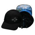 Tahoe Hat - Dad Hat - Black - Fabric Back