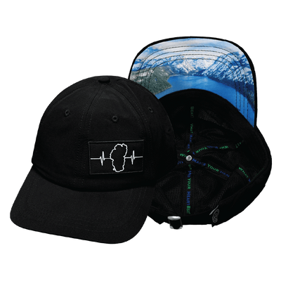 Tahoe Hat — Dad Hat, Black, Fabric Back