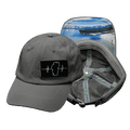 Tahoe Hat - Dad Hat - Gray - Fabric Back
