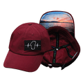Tahoe Hat - Dad Hat - Maroon - Fabric Back