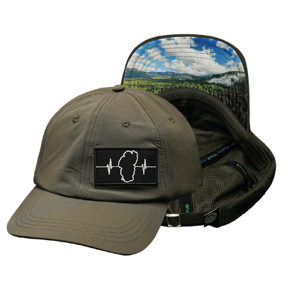 Tahoe Hat — Dad Hat, Olive, Fabric Back