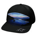 Tahoe Hat - Flat Bill - Black - Sunrise - Jersey Mesh