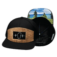 Tahoe Hat, Flat Bill, Snapback Hat, Cork, Black, Mens Hat, Womens Hat, Main Picture