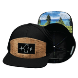 Tahoe Hat, Flat Bill, Snapback Hat, Cork, Black, Mens Hat, Womens Hat, Main Picture